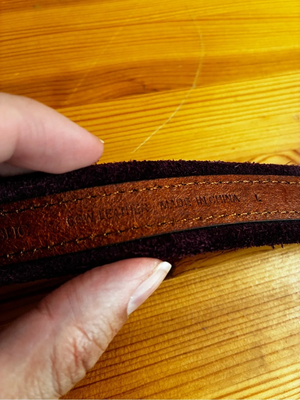 Banana Republic Suede purple Leather WAIST Belt Large